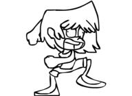 2016 animated character:lori_loud dancing open_mouth smiling solo // 550x400 // 68KB