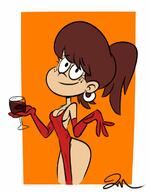 2022 aged_up alcohol artist:jose-miranda ass beverage character:lynn_loud cleavage gloves holding_beverage looking_at_viewer smiling solo tagme thick_thighs wine // 940x1200 // 81.4KB
