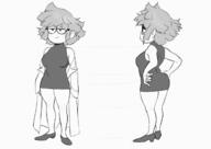 2018 aged_up artist:anon334 character:lisa_loud dress lab_coat solo source_request thick_thighs wide_hips // 1213x858 // 277KB