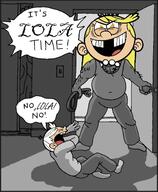 2016 black_and_white character:lincoln_loud character:lola_loud dialogue edit meme text // 362x440 // 102.2KB