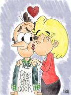 2021 artist:candyrandy character:lynn_loud_sr character:rita_loud cheek_to_cheek eyes_closed hands_on_shoulders heart kissing looking_at_another // 1445x1934 // 369.2KB