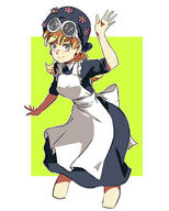 2016 alternate_outfit amelia_bedelia artist:jcm2 character:leni_loud looking_at_viewer maid maid_outfit parody smiling solo // 1024x1280 // 433KB