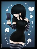 aged_up artist:masterohyeah blushing character:lucy_loud hearts letter skull solo // 2460x3300 // 7.9MB