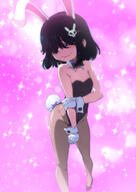 alternate_outfit artist:jcm2 blushing bunny_ears bunnysuit character:lucy_loud hair_apart lingerie smiling solo // 2894x4093 // 2.3MB