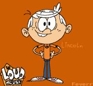 2016 artist:feverr character:lincoln_loud logo solo text // 480x445 // 26KB
