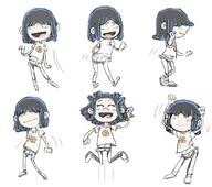 2016 artist:holoparty blushing character:lucy_loud dancing gorillaz parody // 754x669 // 251.1KB