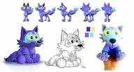 2024 animal artist:miguel_gonzalez character:punguari coyote doll official_art photo plush solo turnaround // 1080x578 // 92KB
