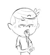 artist_request character:lincoln_loud drooling saliva solo // 1604x1780 // 67.5KB