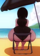 aged_up artist:chillguydraws artist:n-kosi ass au:thicc_verse beach big_ass character:lucy_loud solo swimsuit tagme // 494x688 // 365.9KB
