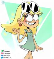 artist:t-whiskers blushing character:leni_loud smiling solo // 1777x1958 // 3.3MB