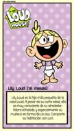 2020 artist:mister-chocoroll1986 character:lily_loud open_mouth smiling solo spanish text translation_request // 1080x1920 // 2.6MB