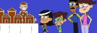 2023 aged_up artist:syfyman2xxx character:chelsea_mcbride character:chloe character:clyde_mcbride character:linka_loud(stellacoln) character:luca_loud clyoe group original_character stellacoln // 1962x684 // 130KB