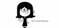 2018 artist:freddy21103 blushing character:lucy_loud hair_apart looking_at_viewer smiling solo text waving // 1280x606 // 33KB