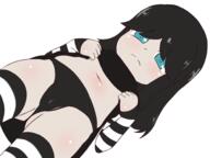 2022 artist:giri blushing cameltoe character:lucy_loud hair_apart looking_at_viewer panties solo thigh_highs underwear upskirt // 2000x1500 // 652.1KB