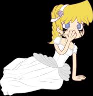 2016 arm_support artist:phee background_character character:lori_loud crying hand_on_mouth ohayou running_mascara solo transparent_background wedding_dress // 1584x1627 // 553KB