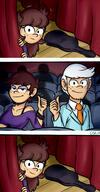 aged_up artist:greenskull34 character:lincoln_loud character:luna_loud character:lyra_loud lunacoln original_character shaking sin_kids sitting smiling thumbs_up // 1440x2755 // 2.5MB
