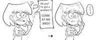 2017 artist:scobionicle99 big_breasts blushing character:lori_loud cum cum_covered cum_on_breasts cum_on_face dialogue meme middle_finger solo text_on_clothing // 1800x750 // 461.7KB