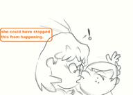 ! 2017 artist:tmntfan85 character:lincoln_loud character:lori_loud comic comic:whats_love_anyway? eyes_closed frowning kiss kissing loricoln sketch surprised tears text // 848x604 // 129KB