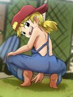 2023 artist:skarlet_jewels ass character:lana_loud hat overalls smiling squatting tagme // 2100x2800 // 5.4MB