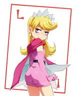 alternate_outfit artist:jcm2 blushing character:lola_loud gloves looking_back pose queen_of_diamonds rear_view smiling superhero the_full_deck // 1299x1624 // 813.2KB