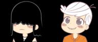 2016 animated artist:phee character:lincoln_loud character:lucy_loud lucycoln transparent_background // 464x202 // 390KB