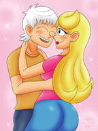 2023 aged_up artist:julex93 ass blushing character:lincoln_loud character:lola_loud eyes_closed half-closed_eyes hug hugging lolacoln smiling valentine's_day // 1500x2000 // 1.3MB