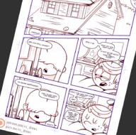 2017 artist:vs_drawfag character:lincoln_loud character:lucy_loud comic comic:nightmares dialogue eyes_closed half-closed_eyes lucycoln open_mouth text wip // 914x903 // 514KB