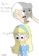 2016 artist:ssb blushing carolcoln character:carol_pingrey character:lincoln_loud comic dialogue frowning grin hairband hands_on_cheeks looking_at_another looking_down looking_up shadow size_difference smiling tagme text // 1280x1843 // 365KB