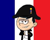 character:lincoln_loud cosplay france looking_at_viewer napoleon_bonaparte smiling solo // 1110x892 // 153KB