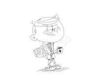 2016 artist:fullhero18 bathrobe character:lincoln_loud frowning holding_beverage holding_object newspaper solo // 600x500 // 71KB