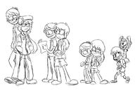 age_progression aged_down aged_up artist:patanu102 character:lincoln_loud character:lynn_loud comic_book football half-closed_eyes hands_in_pockets holding_object leaning looking_at_another piggyback sketch smug source_request // 780x521 // 87.1KB