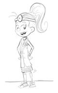 2016 alternate_outfit artist:vs_drawfag character:luan_loud costume doctor hands_on_hips looking_at_viewer open_mouth sketch smiling solo // 480x768 // 59.5KB