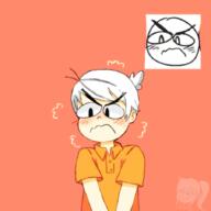 2017 angry artist:flor blushing character:lincoln_loud looking_down shaking solo // 900x900 // 273KB