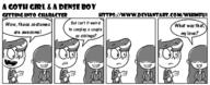 2020 artist:whimfu1 character:lincoln_loud character:lucy_loud comic comic:a_goth_girl_&_a_dense_boy costume dialogue lucycoln text vampire // 1352x552 // 161KB