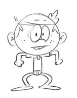 2016 animated artist:dipper character:lincoln_loud dancing looking_at_viewer sketch solo // 380x480 // 60KB