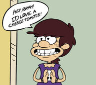 artist_request character:luna_loud dialogue solo wallace_and_gromit // 1190x1060 // 193KB