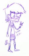 2016 artist:cartoon56-draws character:luna_loud invader_zim solo style_parody // 658x1280 // 127KB