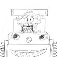 2016 character:lola_loud driving mad_max mask parody sketch solo // 750x750 // 295KB