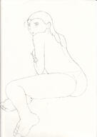 2016 artist_request character:ronnie_anne_santiago covering sketch solo topless // 2468x3496 // 1.6MB