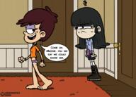 artist:underratedhero character:luna_loud character:maggie cuckquean dialogue jealous looking_at_another lunacoln maggiecoln // 2000x1440 // 1.9MB