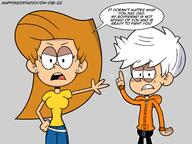 2022 aged_up artist:muffinzzstudio character:girl_jordan character:lincoln_loud hand_on_hip jordancoln scared shaking // 4000x3000 // 982.4KB
