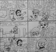 2017 angry artist:adullperson character:dipper_pines character:finn_the_human character:lincoln_loud character:marco_diaz character:steven_universe comic crossover dialogue group meta // 1788x1649 // 1.1MB