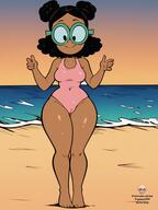 aI-generated artist:rgomezs2010 beach character:shelby_loud swimsuit // 1440x1920 // 177KB