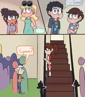 artist:laugh-out-loud-house character:leni_loud character:lincoln_loud character:luna_loud character_request comic dialogue lynncoln tagme // 837x960 // 76.0KB