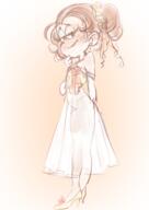 2020 aged_up artist:anon334 blushing character:luan_loud high_heels looking_at_viewer solo wedding_dress // 1021x1443 // 736.8KB