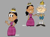 2021 artist:xsunnyeclipse character:lincoln_loud character:ronnie_anne_santiago crown hand_holding ronniecoln // 4000x3000 // 641KB