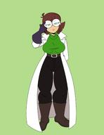 aged_up artist:chillguydraws boots character:lisa_loud gloves lab_coat solo // 2550x3300 // 466.2KB