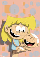 aged_down artist:petrus-c-visagie baby carrying character:lincoln_loud character:lori_loud smiling // 1280x1811 // 169.6KB