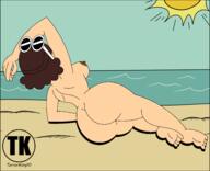 artist:terrorking10 beach character:thicc_qt nude // 6000x4877 // 1.5MB