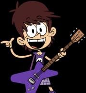 2016 character:luna_loud guitar guitar_pick holding_object instrument looking_at_viewer mouth_open pointing smiling solo transparent_background vector_art // 1280x1376 // 393.0KB